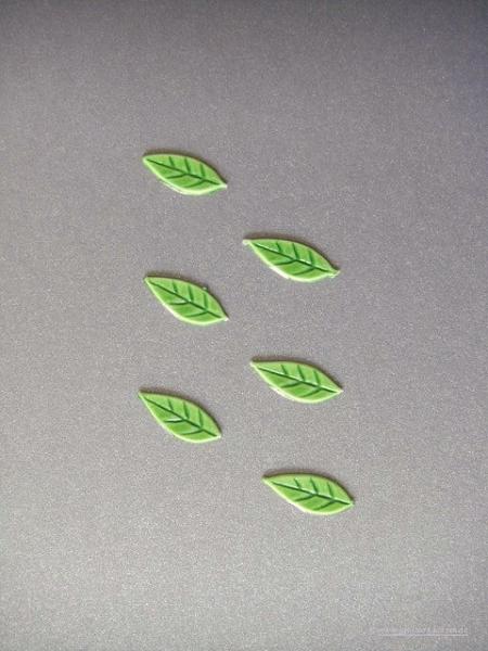 Verzierwachs, Wachsmotiv, Blatt 6er Set